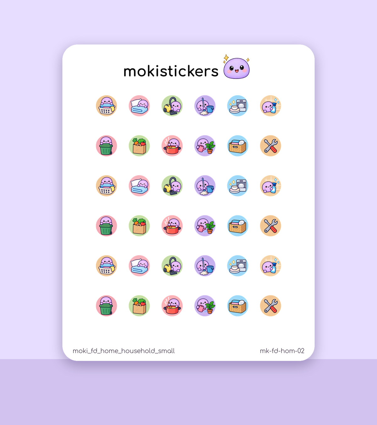 Home & Household Dots – Small (36 dots)