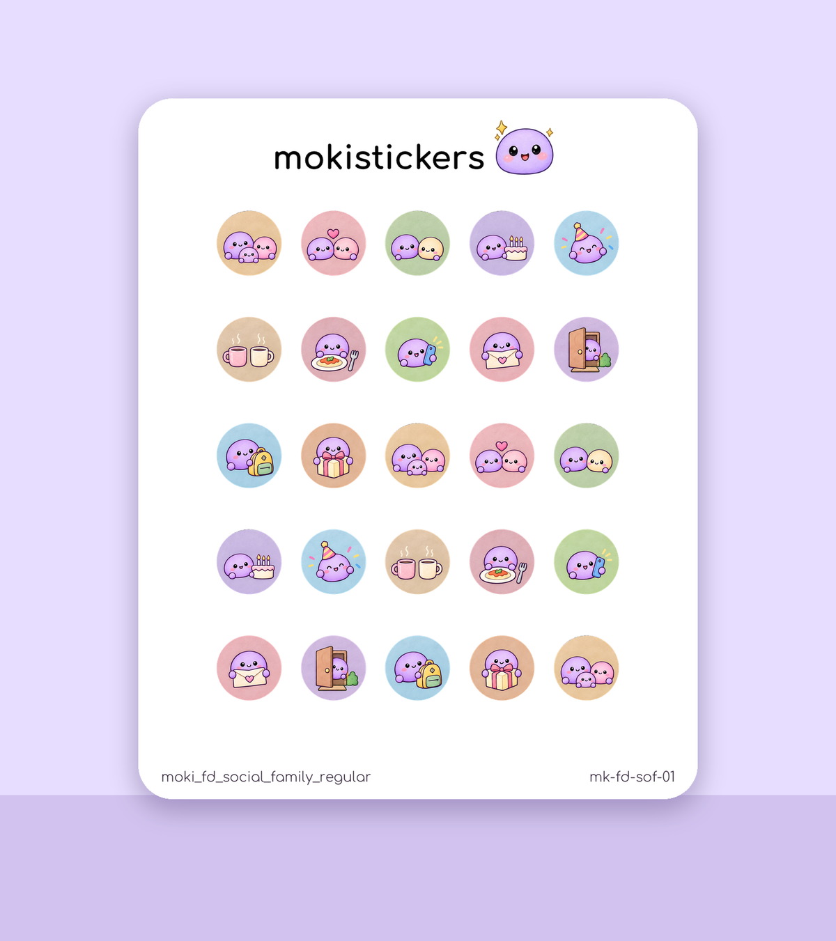 Social & Family Dots – Regular (25 dots)