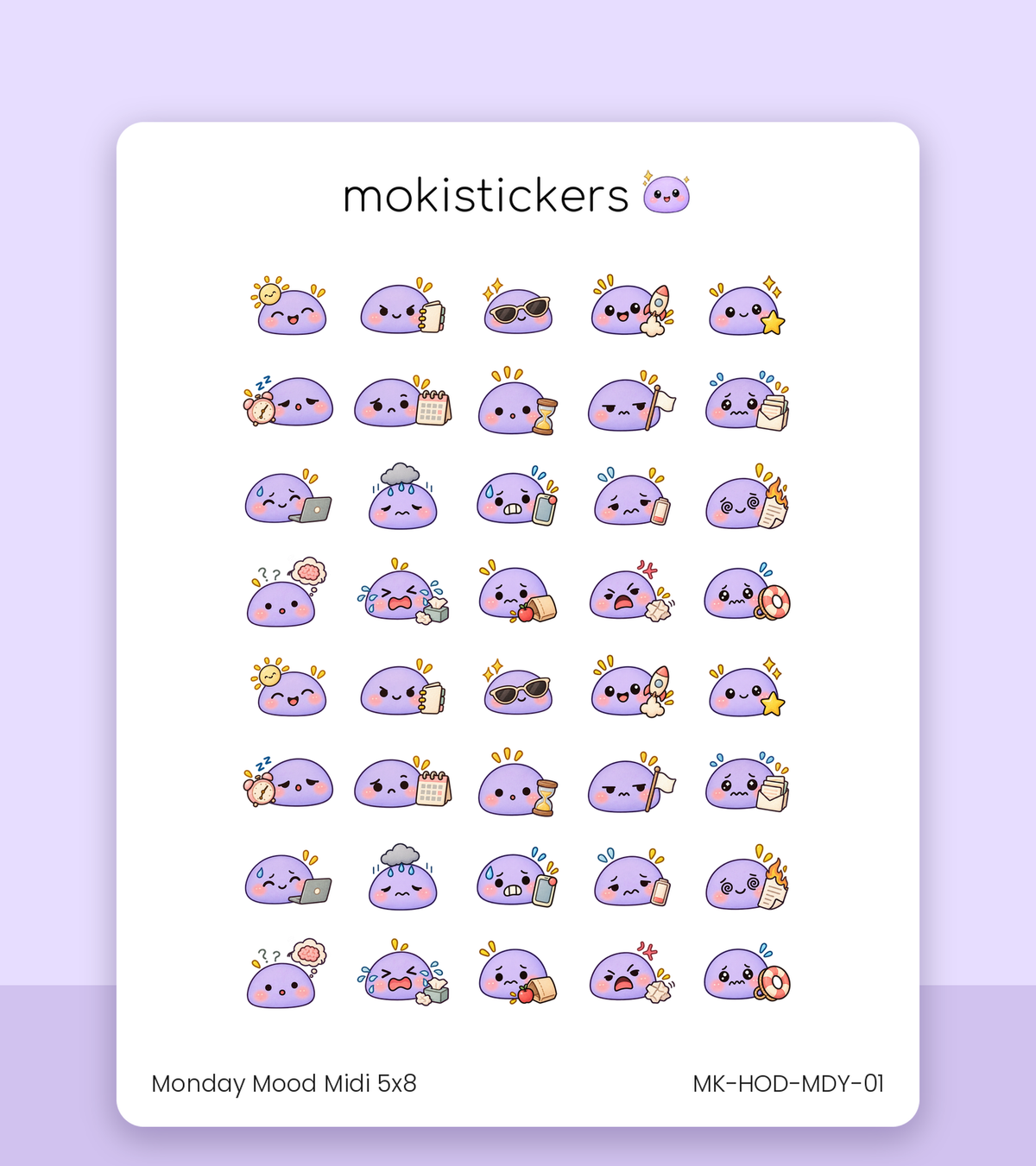 Monday Mood Faces – Midi (40)