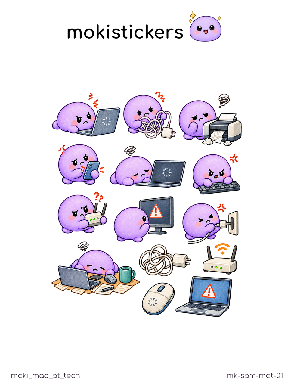 Mad at Tech Sticker Sheet