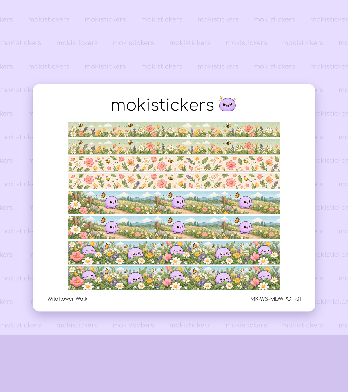 Wildflower Walk Washi