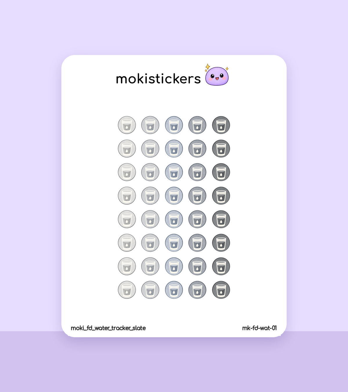 Water Tracker Dots – Slate