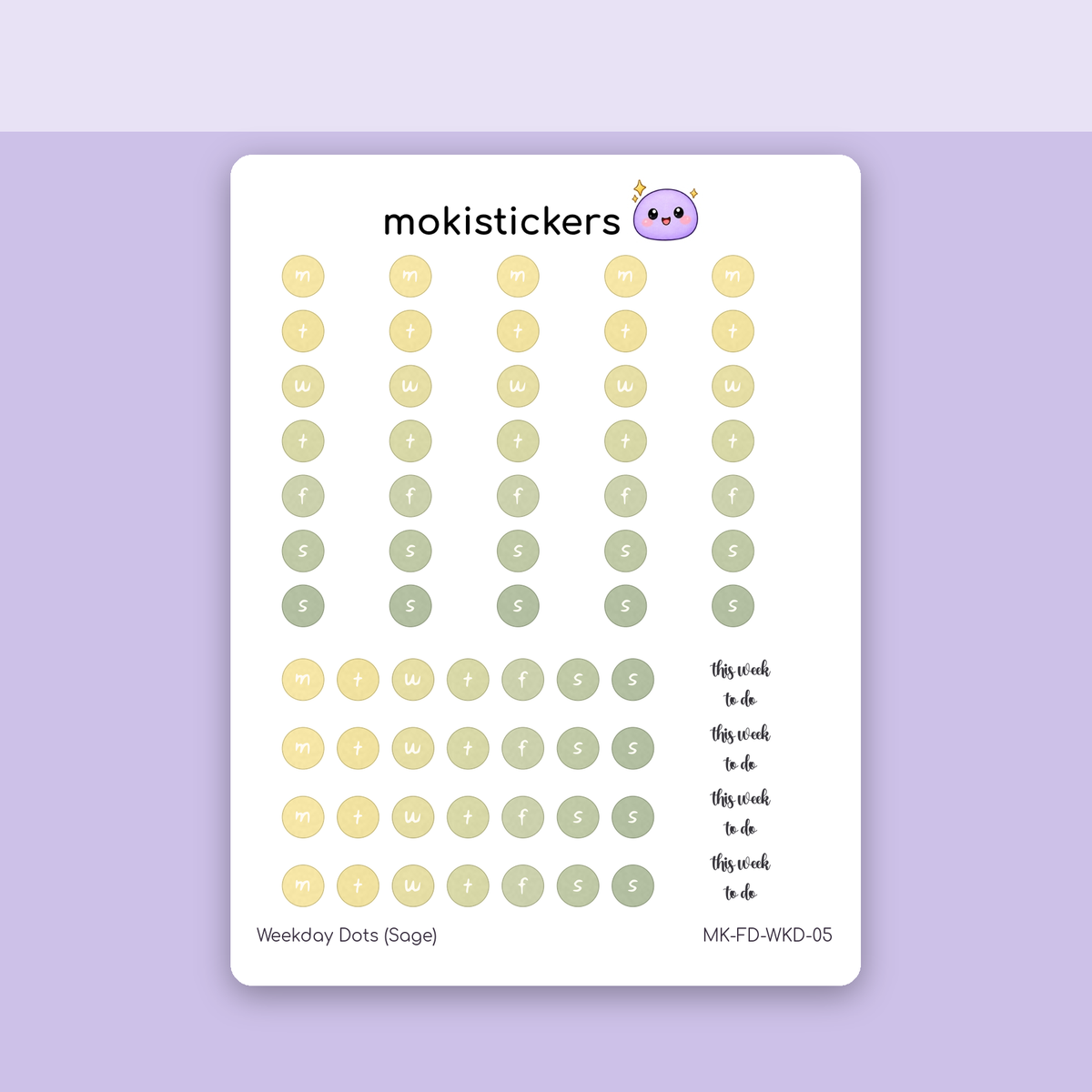 Weekday Dots