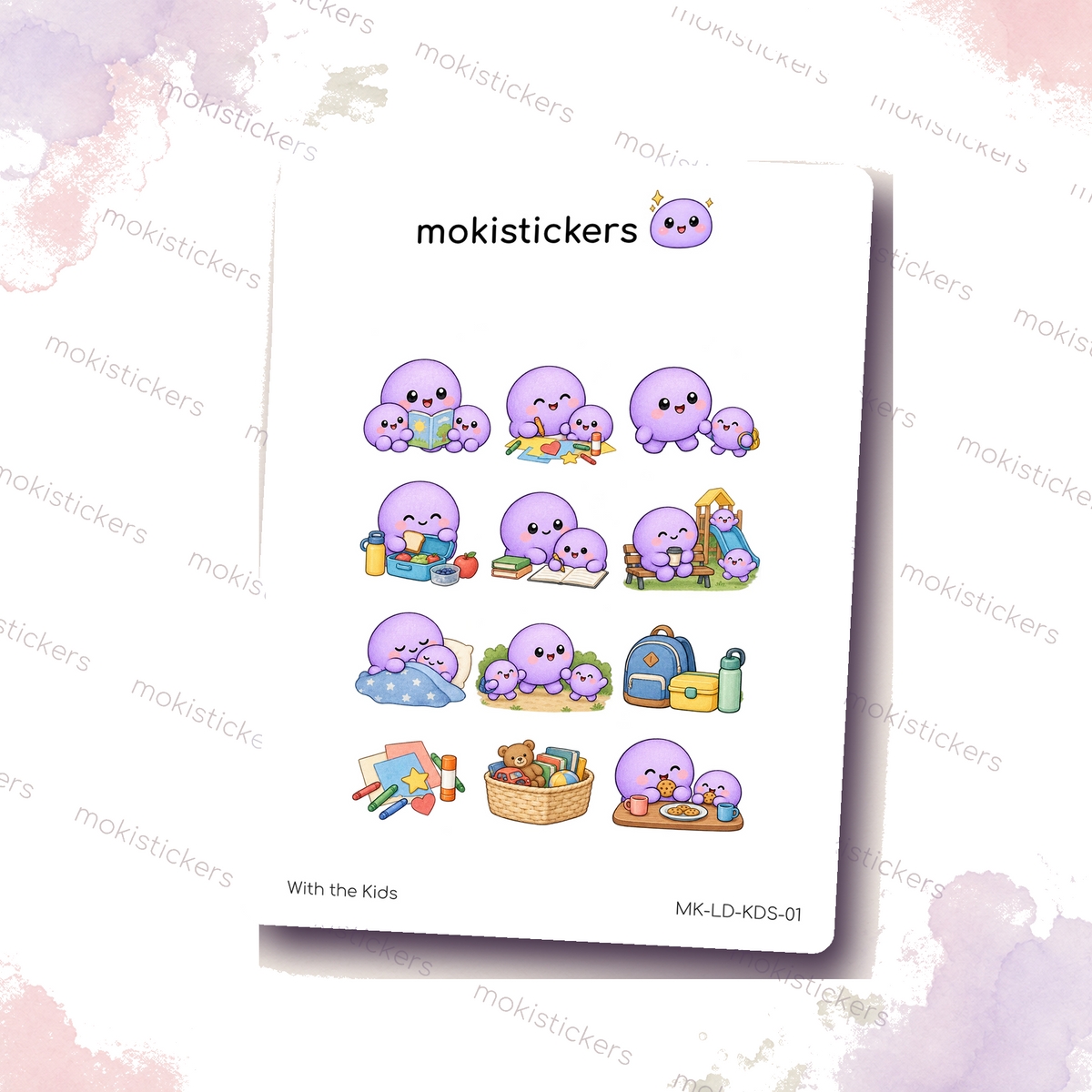 With the Kids Sticker Sheet