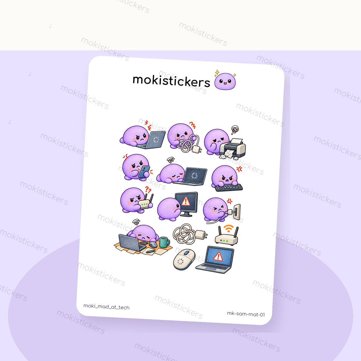 Mad at Tech Sticker Sheet