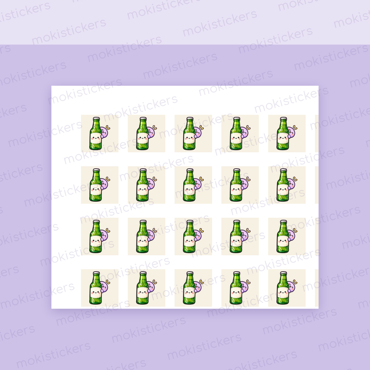 Beer Bottle Icons close-up