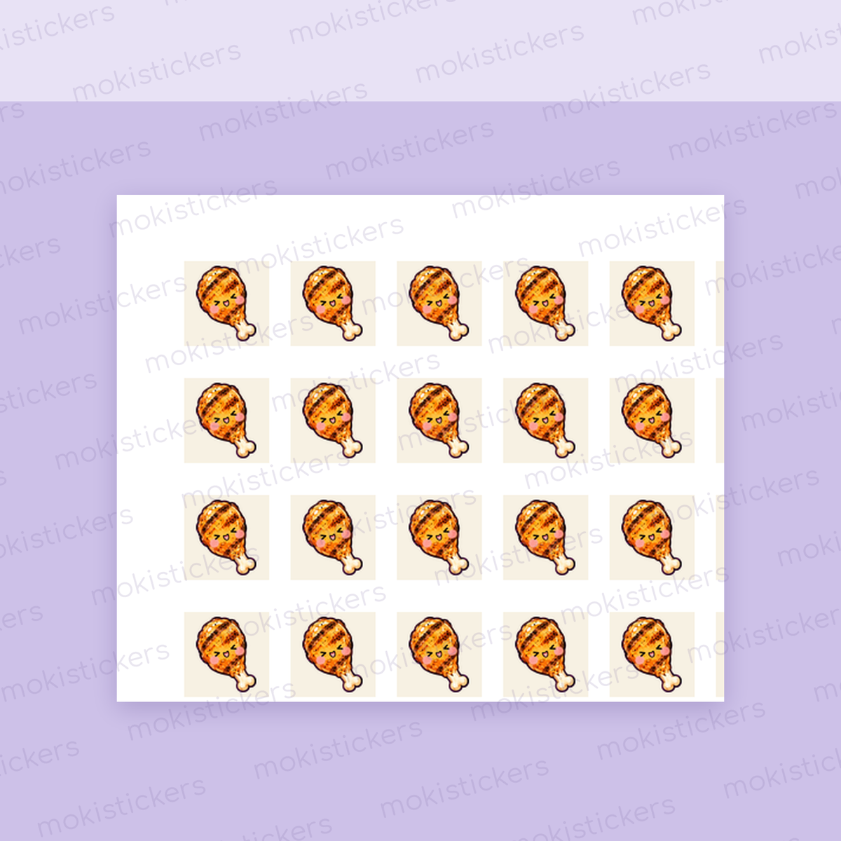 Braai Drumstick Icons close-up