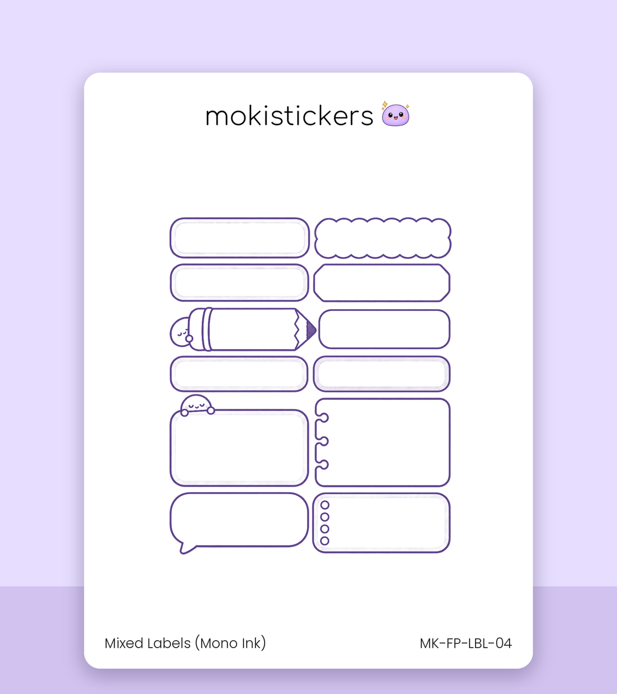 Mixed Labels – Mono Ink