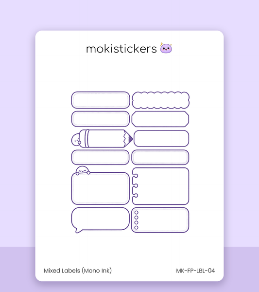 Mixed Labels – Mono Ink
