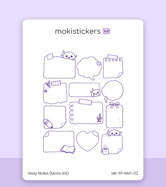 Nosy Notes – Mono Ink