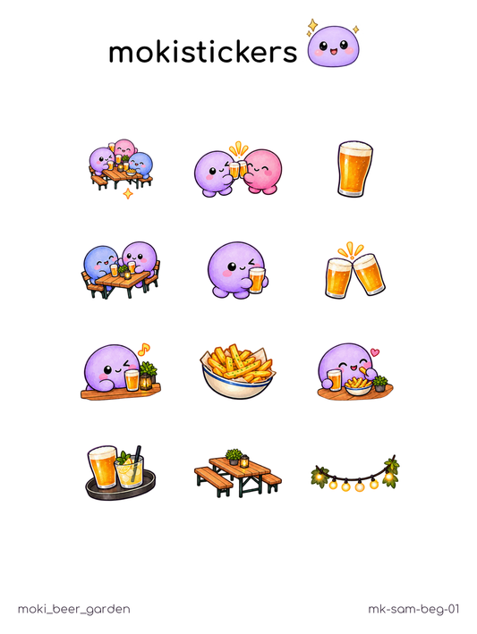 Beer Garden Sticker Sheet