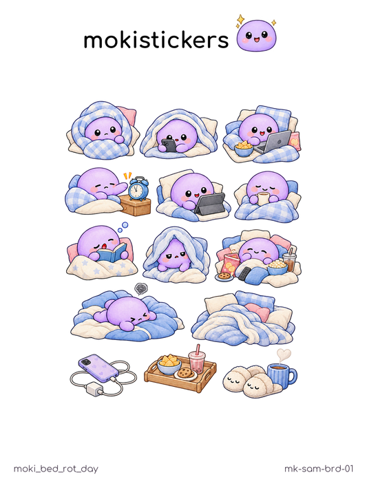 Bed Rot Day Sticker Sheet