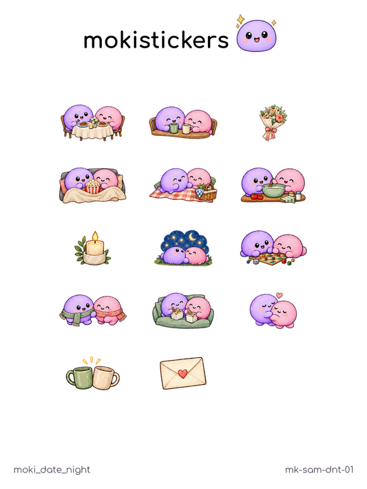 Date Night Sticker Sheet