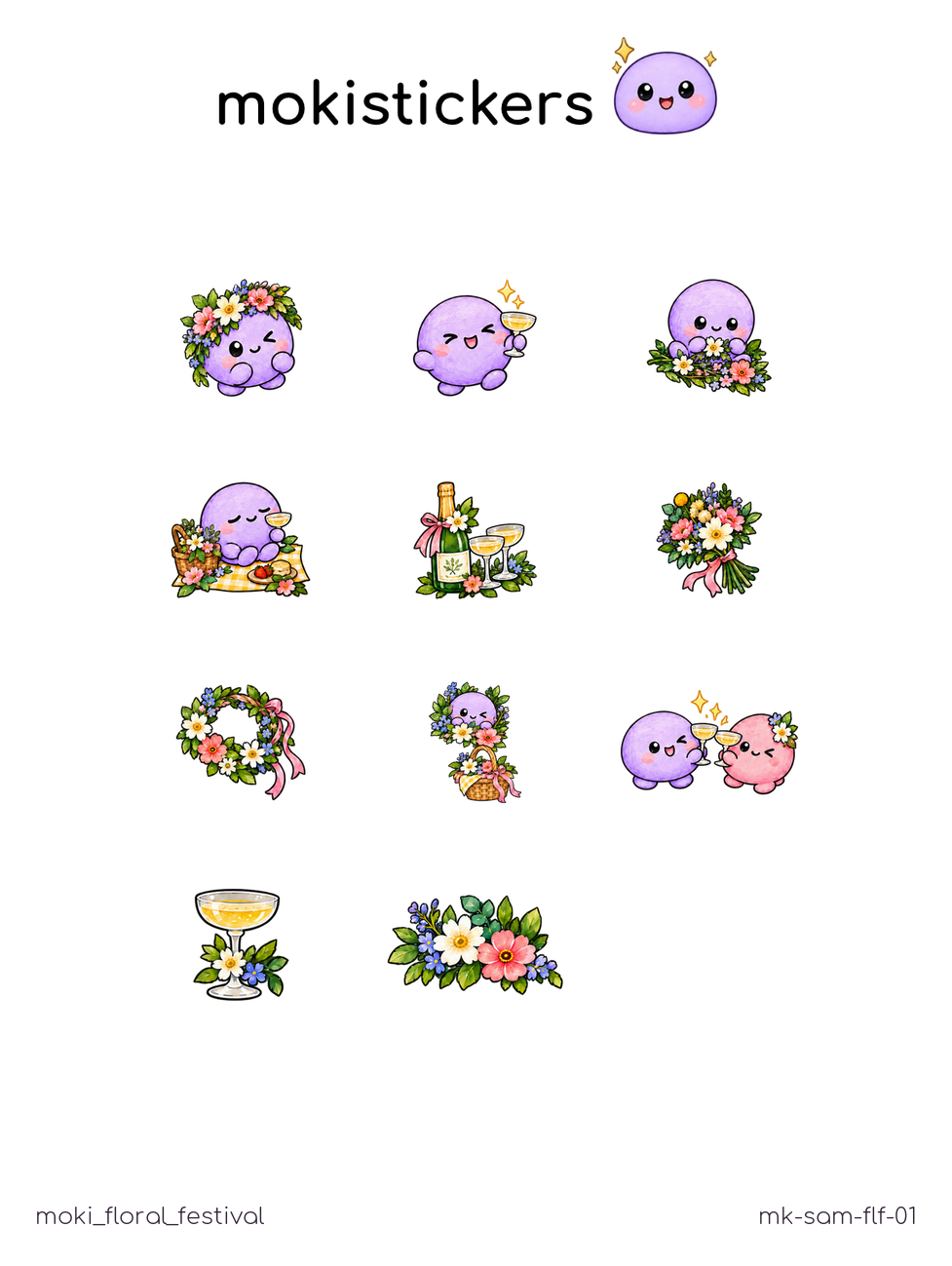 Floral Festival Sticker Sheet
