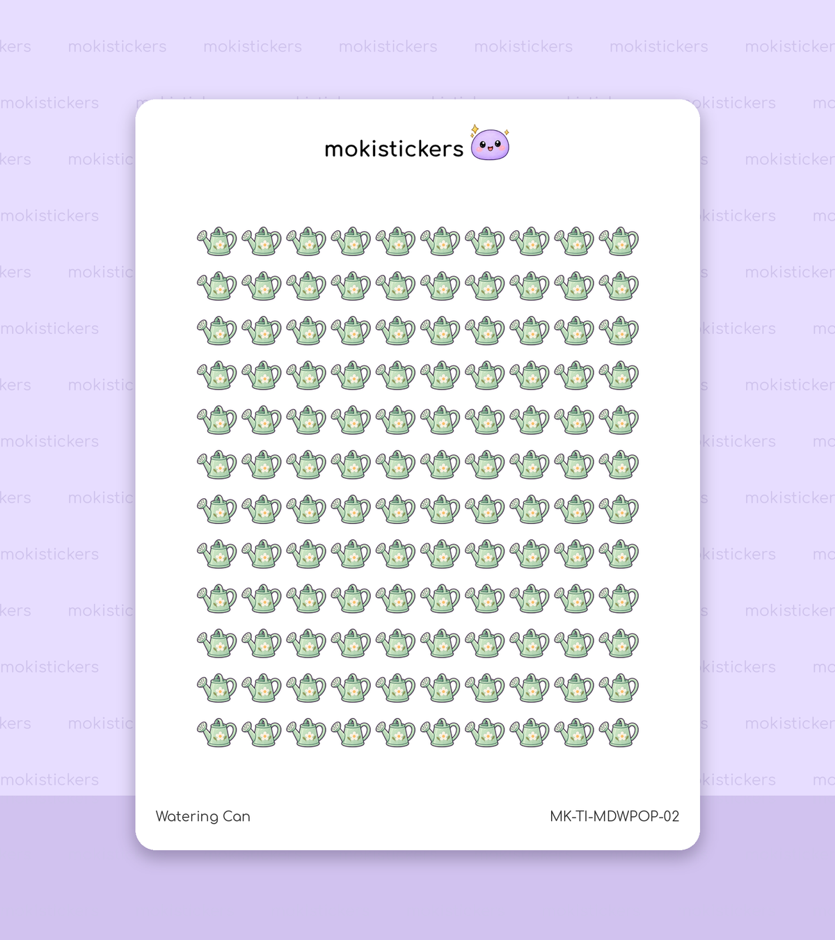 Floral Watering Can Icons