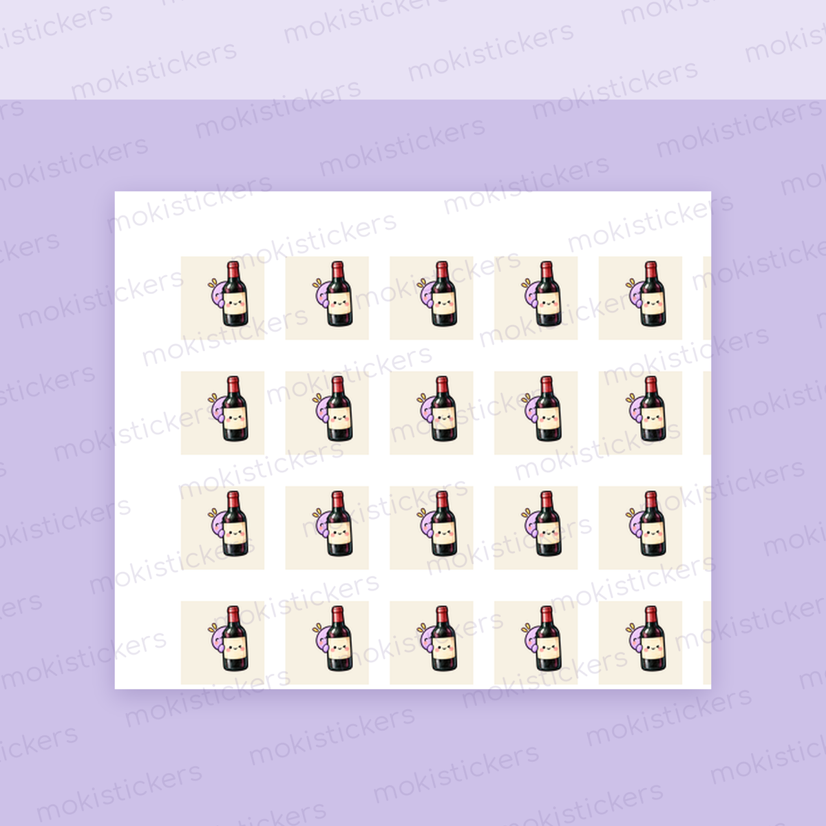 Wine Bottle Icons close-up