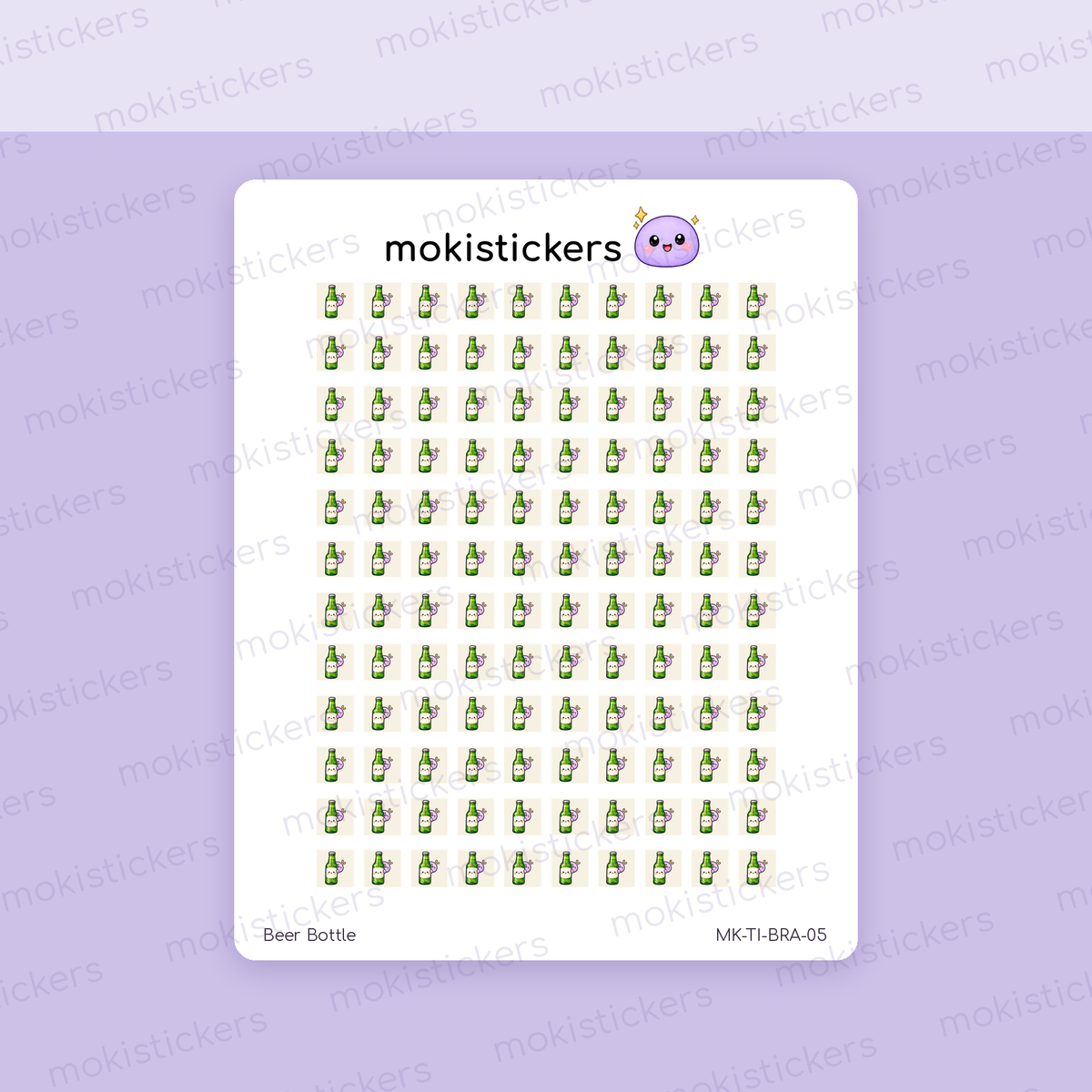 Beer Bottle Icons sticker sheet by Moki Stickers