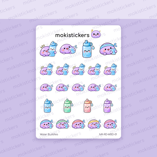 Water Buddies Doodles sticker sheet by Moki Stickers